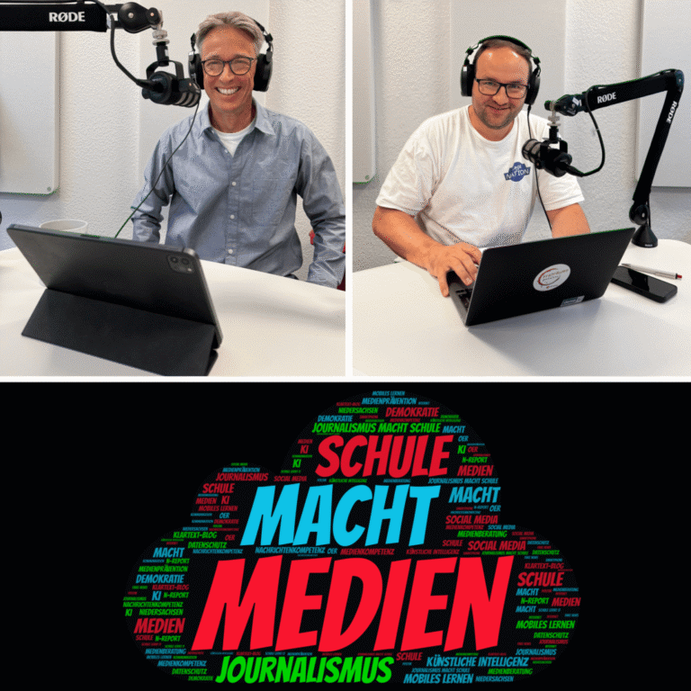 Podcaster im Studio
